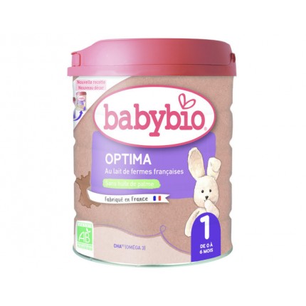 Lait pour nourrisson 1 Optima Babybio - 800 g - De 0 à 6 mois
