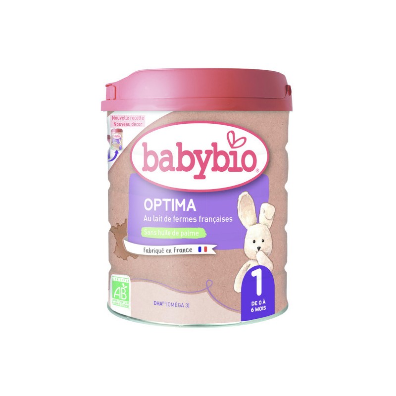 Lait pour nourrisson 1 Optima Babybio - 800 g - De 0 à 6 mois